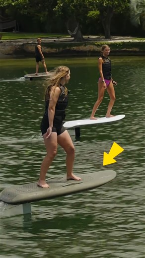This futuristic board lets you glide effortlessly over the water.