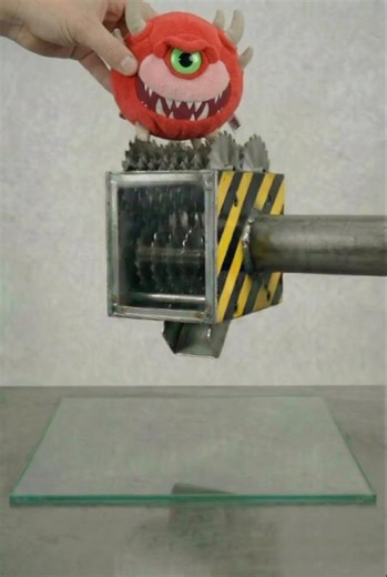 Cacodemon DOOM soft toy, chopping #funny #youtubeshorts #SHORTS