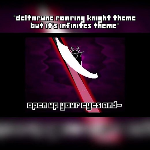 "black knife theme but it's infinites theme with lyrics" (v1)#deltarune #deltarunechapter3 #sonic