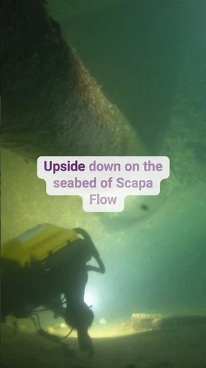 Giant Battleship Resting Upside Down 100 Years Later #ww1 #exploration #maritime