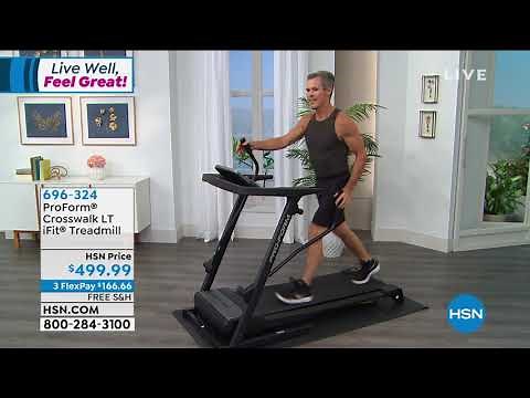 ProForm Crosswalk LT iFit Treadmill with Space Saving D...