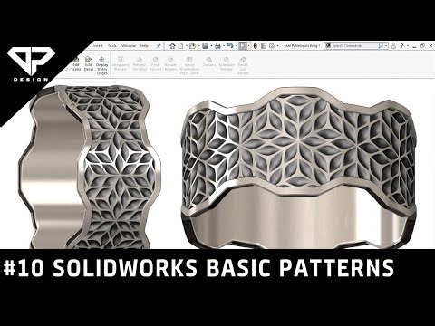 Learning Solidworks #10 : Basic Geometry Patterns in Solidworks | 3D Part Design | DP DESIGN