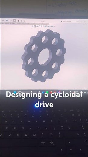 Designing a cycloidal drive in solidworks using equation driven curve