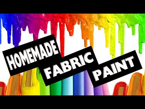 DIY | How to make Fabric Paint No Cook - Easy DIY Crafts - simplekidscrafts - simplekidscrafts