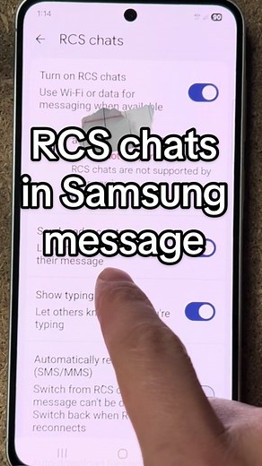 RCS Chats in Samsung Messages: Features Overview