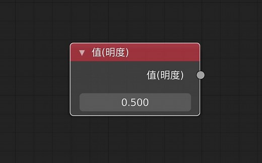 Blender 节点详解系列 018 值（明度） Value