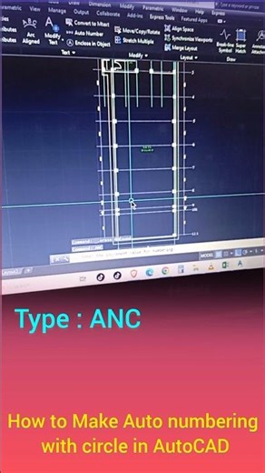 Auto Numbering with Circle in AutoCAD #autocad #numbers #autolisp