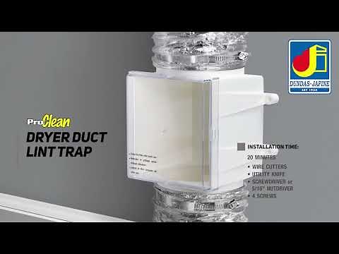 ProClean Dryer Duct Lint Trap - Installation: Dundas Jafine