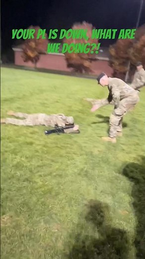 YOUR PL IS DOWN! What are we doing?! Army OCS (Officer Candidate School) #army #militarytraining