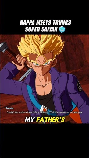 Nappa Meets Trunks Super Saiyan 🥶 #crashout #nappa #sparkingzero #dragonballz #dbz