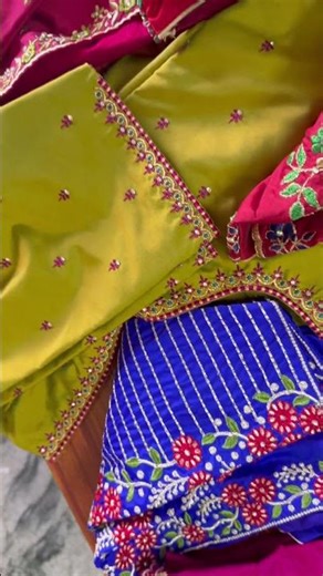 Computer Work Blouse Designs #blouse #embroidery