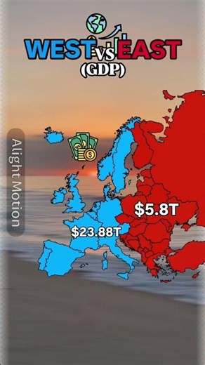 West vs East? #europe #map #geographythroughmaps #mapping #mapper #map #shorts #shortvideo