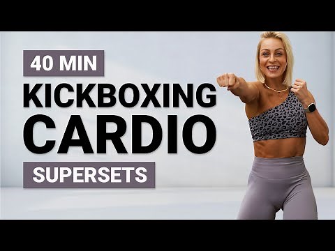 40 MIN KICKBOXING CARDIO WORKOUT | No Equipment Homeworkout | Super Sweaty Boxing HIIT | Fun
