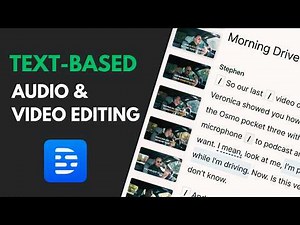 Edit Audio & Video Like Text with Descript [Beginners]