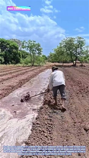 Water's Path Cleared: How Traditional Raking Ensures Life-Giving Flow to the Fields