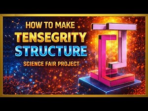 Tensegrity Structure Explained 🔬 | Simple DIY Science Fair Project