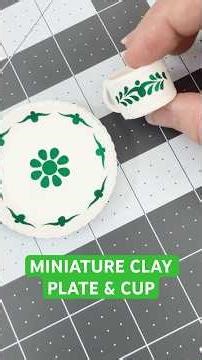 Let's make a Miniature Clay Platter & Cup