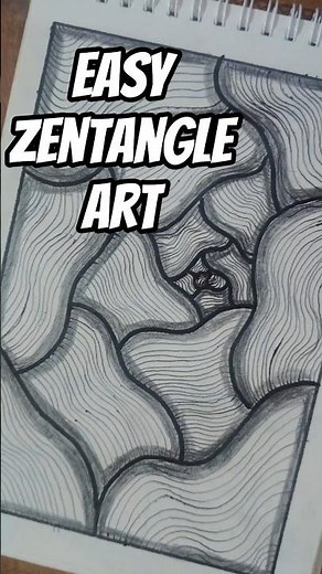 Easy Zentangle Art for beginners ✍️|How to draw zentangle art easily#trending #doodleart #zentangle