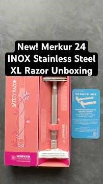 New Merkur 24 INOX XL Safety Razor Unboxing #shaving #razor #unboxing #skincare