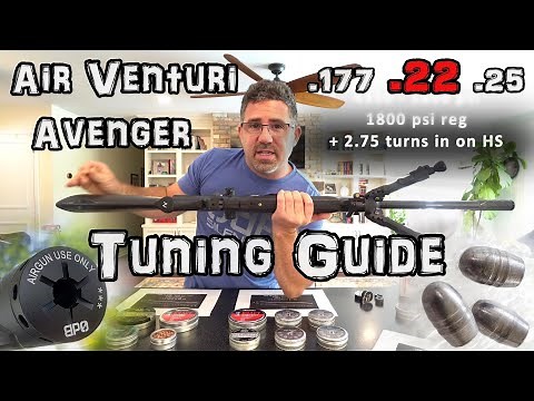 Air Venturi Avenger (AIRGUN TUNING GUIDE) ! + ACCURACY TEST - Airgun Regulator & Hammer Spring Setup
