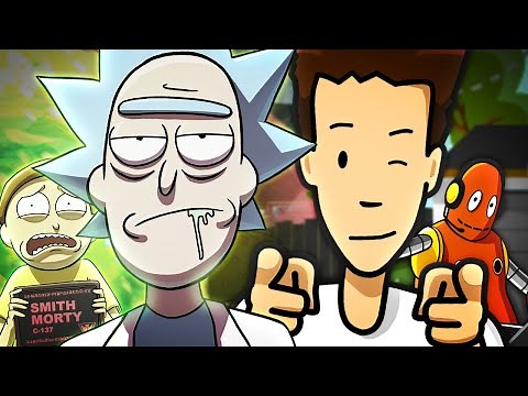 Rick and Morty vs Tim and Moby - Rap Battle! | Mr. Jay