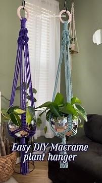 Easy and quick Macrame plant hanger