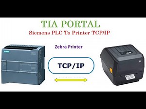 Siemens PLC & Printer TCP/IP Communication | Step-by-Step Tutorial with SCL & Ladder Example