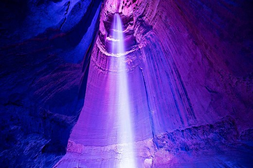 The Tallest Underground Waterfall You Can Visit in the U.S. Is Hidden Inside This Tennessee Mountain