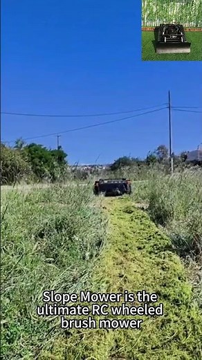 remote control tracked brush cutter made in China #farming #lawnmowingbusiness #skidsteer #xcavator