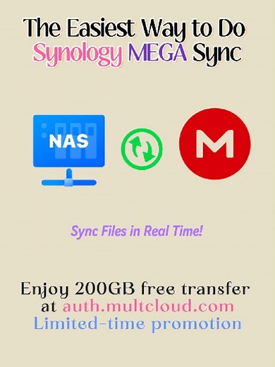🚀Best Way for Synology MEGA Sync | Set Up in 3 Steps Trying to sync files from your Synology NAS to MEGA but stuck with complex setups, Docker containers, or unreliable scripts? Fortunately, you can set up a flawless, automated sync in under a minute using MultCloud — no technical skills needed! In this video, I'll show you how to connect your Synology NAS (via WebDAV) and MEGA to MultCloud and create a seamless, scheduled two-way or one-way sync. Why MultCloud is the BEST way to sync Synology
