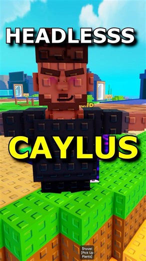 Headless Caylus in Plants Vs Brainrots Roblox
