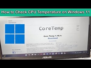 How to Check CPU Temperature on Windows 11