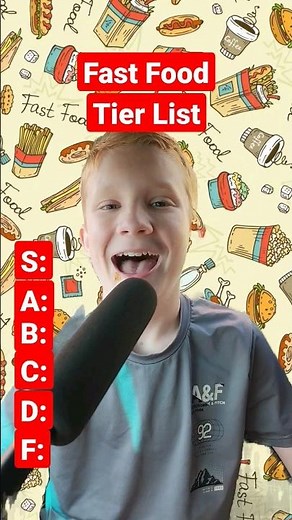 Ranking Fast Food Restaurants Tier List 🍔🍟🥤