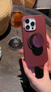 ✨ Add some midnight mystique to your phone with the 🧲 MagSafe Aluminum Radial Oxblood phone grip 📱 from our Dark Romance collection. | PopSockets