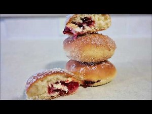 Oven Baked Donuts - Cinnamon Doughnuts/Filled With Jam