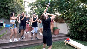 110K views · 1K reactions | THE ULTIMATE HOUSE PARTY OBSTACLE COURSE CHALLENGE! Fortnite! STEP 1: Louge a Drink STEP 2: Dizzy Bat STEP 3: Hole a Bag in Cornhole STEP 4: Drain a Cup In Beerpong STEP 5: Knock a Bottle in Frisbee STEP 6: Drop Tilted Towers and Get a Kill! Are you up for the CHALLENGE?! | Mark Dohner | Facebook