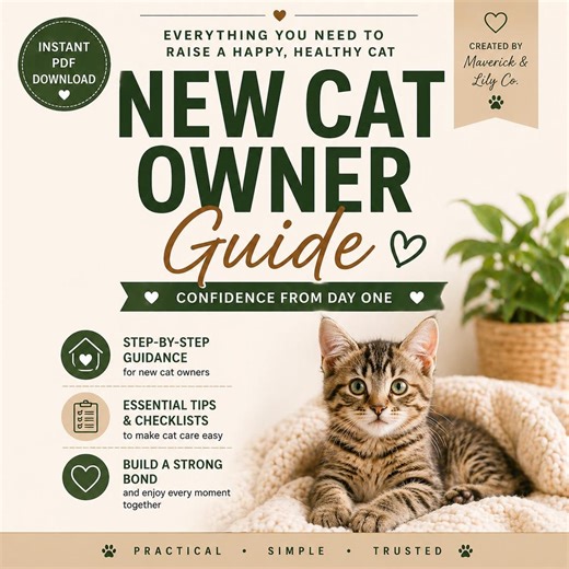 New Cat Owner Guide PDF Ebook | First Time Cat Owner Book | Cat Care Guide | Kitten Care Guide | Cat Parenting Planner | Instant Download - Etsy