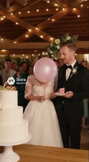 Bubble Gum Wedding Cake