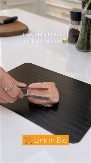 Fast Defrost Master Tray - Rapid Thawing for Frozen Meat, Fruits, and Vegetables - Easy-to-Clean,
