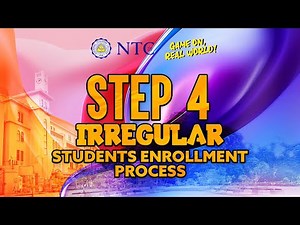 Step 4 Enrollment Process for Irregular Student