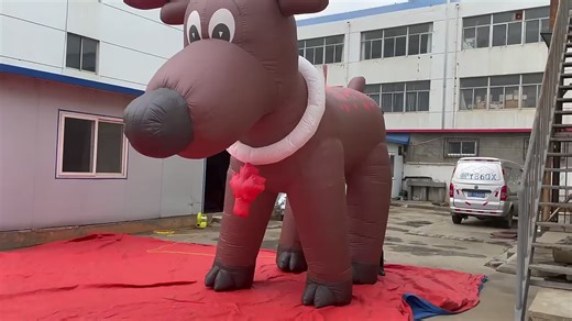 Cute Inflatable Reindeer, Giant Inflatable Christmas Deer for Christmas