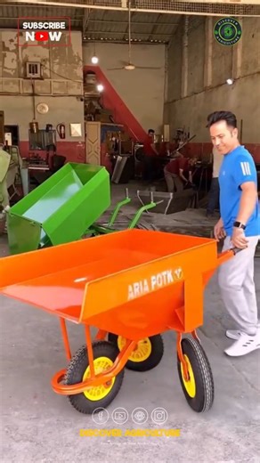 Introducing the innovative 3-wheel wheelbarrow, a game-changer for farmers seeking efficiency in their daily tasks. Designed to enhance productivity, this wheelbarrow allows for smoother navigation across uneven terrain, making it easier to transport materials like soil, seeds, and harvests. Its sturdy construction ensures that it can handle heavy loads without compromising stability. The ergonomic design reduces strain on the back and arms, promoting better posture during use. With its lightwei