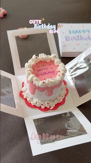 DIY cute BIRTHDAY gift ideas ✨🎉 #diy #craft #shortvideo