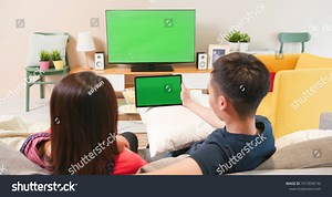 Asian Young Couple Sit On Couch Stock Photo 1972838192 | Shutterstock