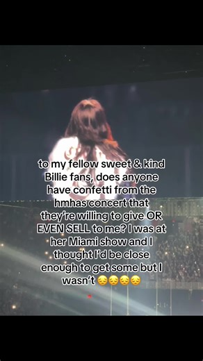 Seeking Confetti from Billie Eilish Concert