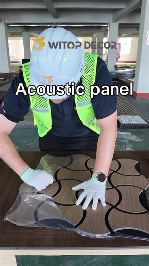 Mdf wood acoustic wall panels for home decor#acousticpanels #soundproof #homedecor #interiordesign #soundproofing