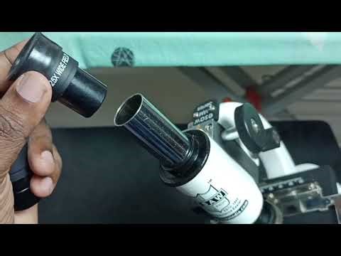 Microscope : How to Insert or Remove Eyepiece Lens | Insert or Remove Ocular Lens to Microscope