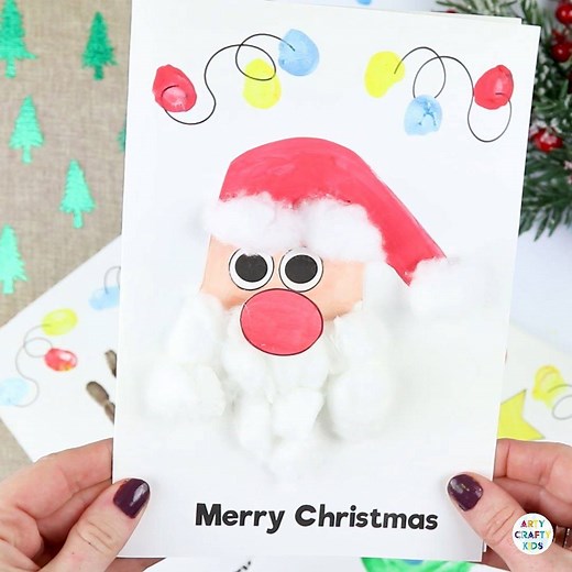 116K views · 792 reactions | HANDPRINT CHRISTMAS CARDS https://www.artycraftykids.com/craft/handprint-christmas-cards/ | Arty Crafty Kids | Facebook