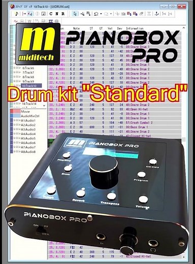 MIDITECH PIANOBOX PRO 生っぽいドラム音比較 #Shorts