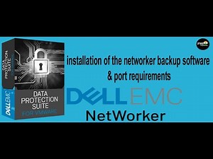 installation of the networker backup software & port requirements step by step?